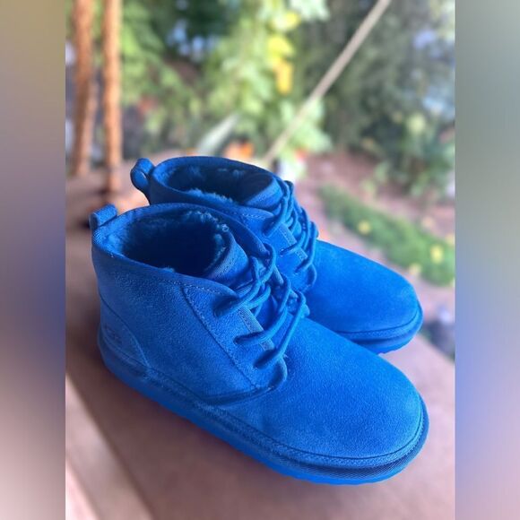 🔥🔥UGG NEUMEL SUEDE SHEARLING LINED CHUKKA ANKLE BOOTS MEN YOUTH 5 WOMEN  7 - Picture 7 of 16